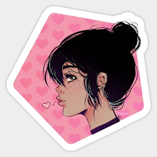 Valentine Kiss Sticker